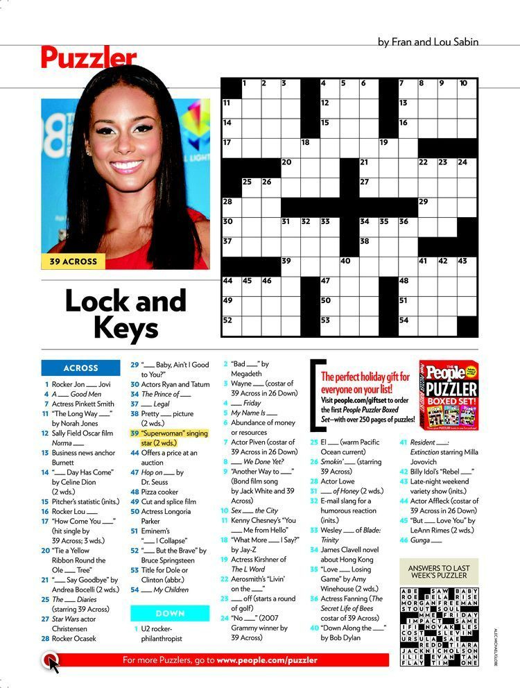 20081124 750 90 In 2020 Crossword People Magazine Printable 