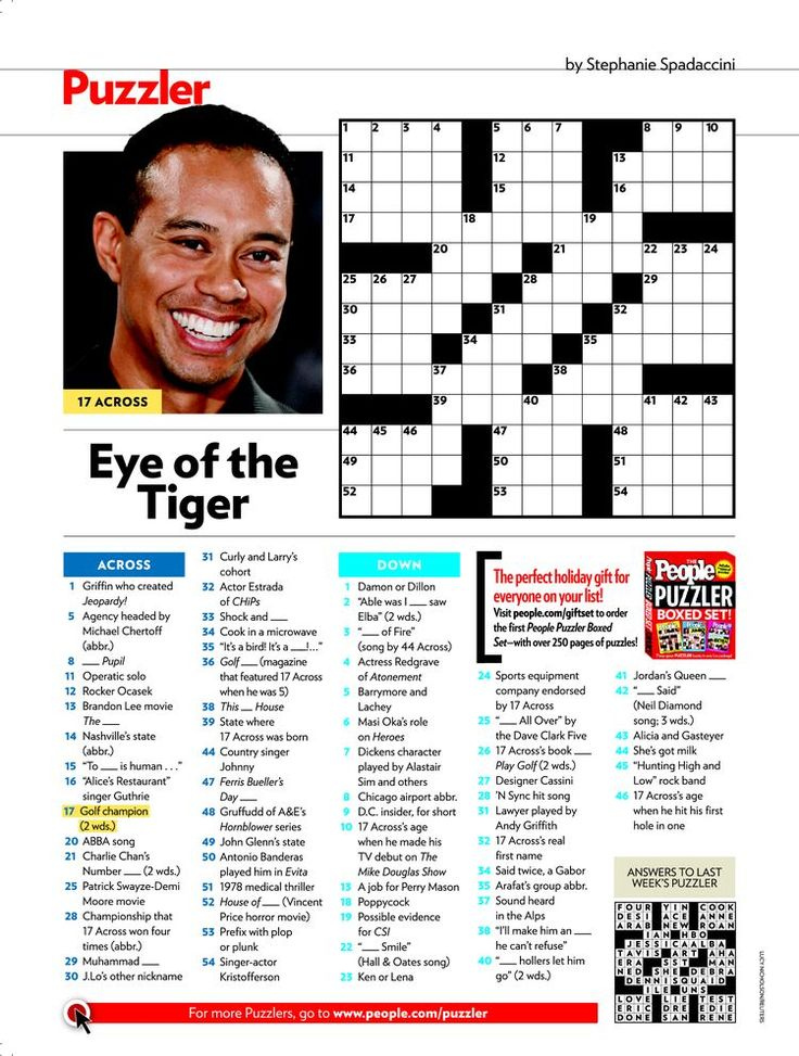 20081229 750 144 Crossword Puzzles Crossword People Magazine