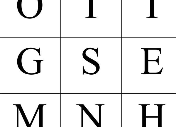 9-Letter Word Puzzle Printable