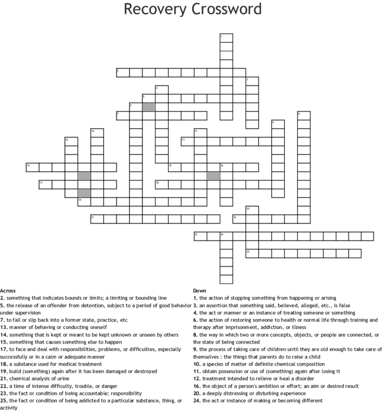 Addiction Recovery Word Search Wordmint Printable Recovery Puzzles ...