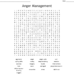 Anger Word Search Printable Word Search Printable