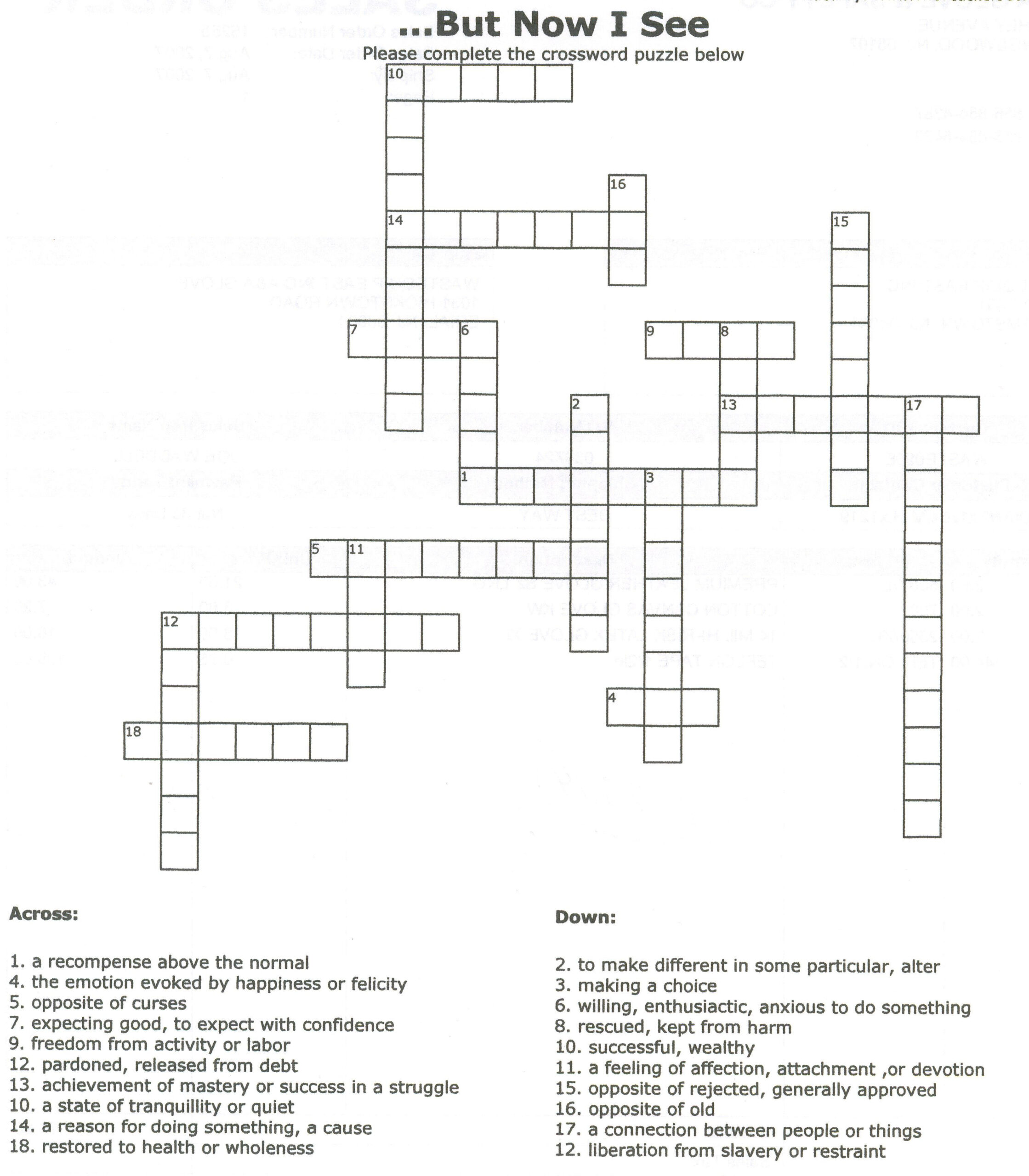 Beekeeper Crosswords Printable Crosswords For 9 Year Olds Printable 