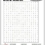 Check Out This Fun Free September Word Search Free For Use At Home Or