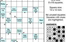 Clues in squares Crossword Puzzle Or Arrow Word Puzzle Else Arrowword