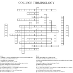 College Crossword Puzzle Printable Printable Crossword Puzzles