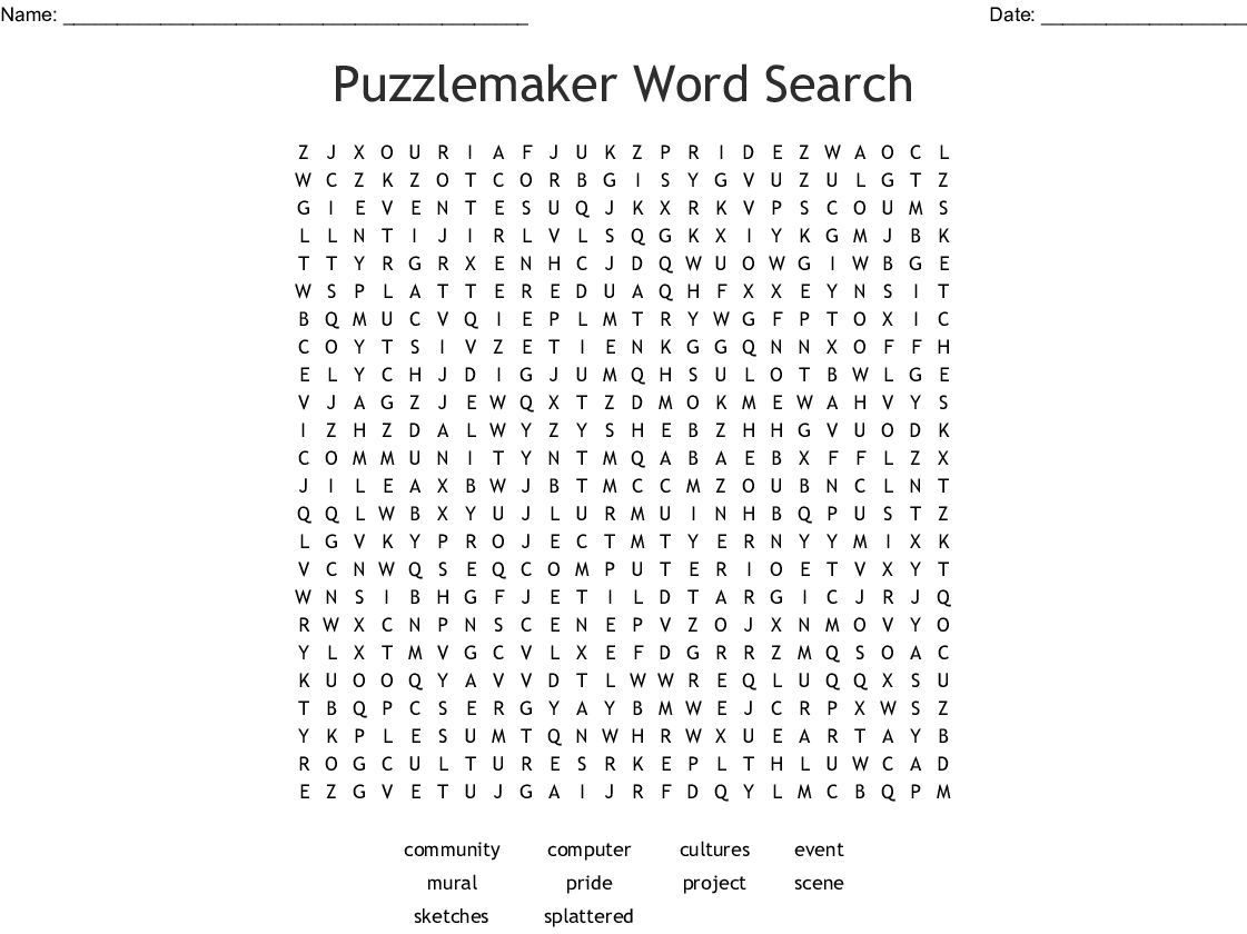 Create A Wordsearch Puzzle For Free Printable Free Printable