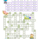 Crossword Puzzle Numbers Worksheet Free ESL Printable Worksheets Made