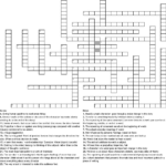 Crossword Puzzles Printable 8Th Grade Printable Crossword Puzzles