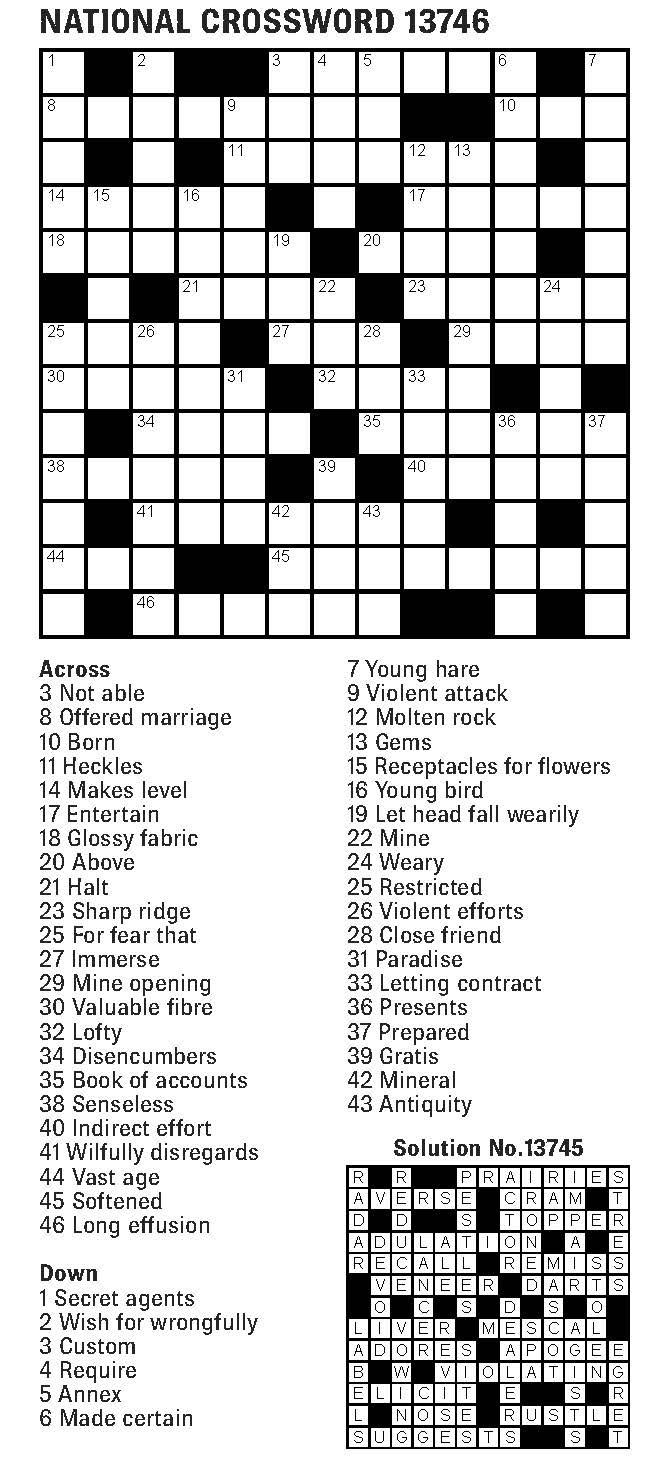 Crosswords Archives Tribune Content Agency Printable La Times 