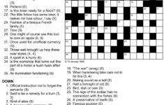 Cryptic Crossword Puzzles Printable Free Printable Crossword Puzzles