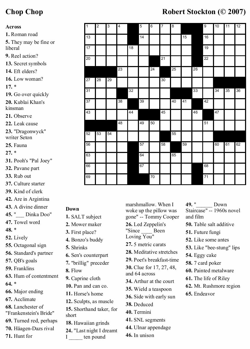 Dell Printable Crossword Puzzles Printable Crossword Puzzles