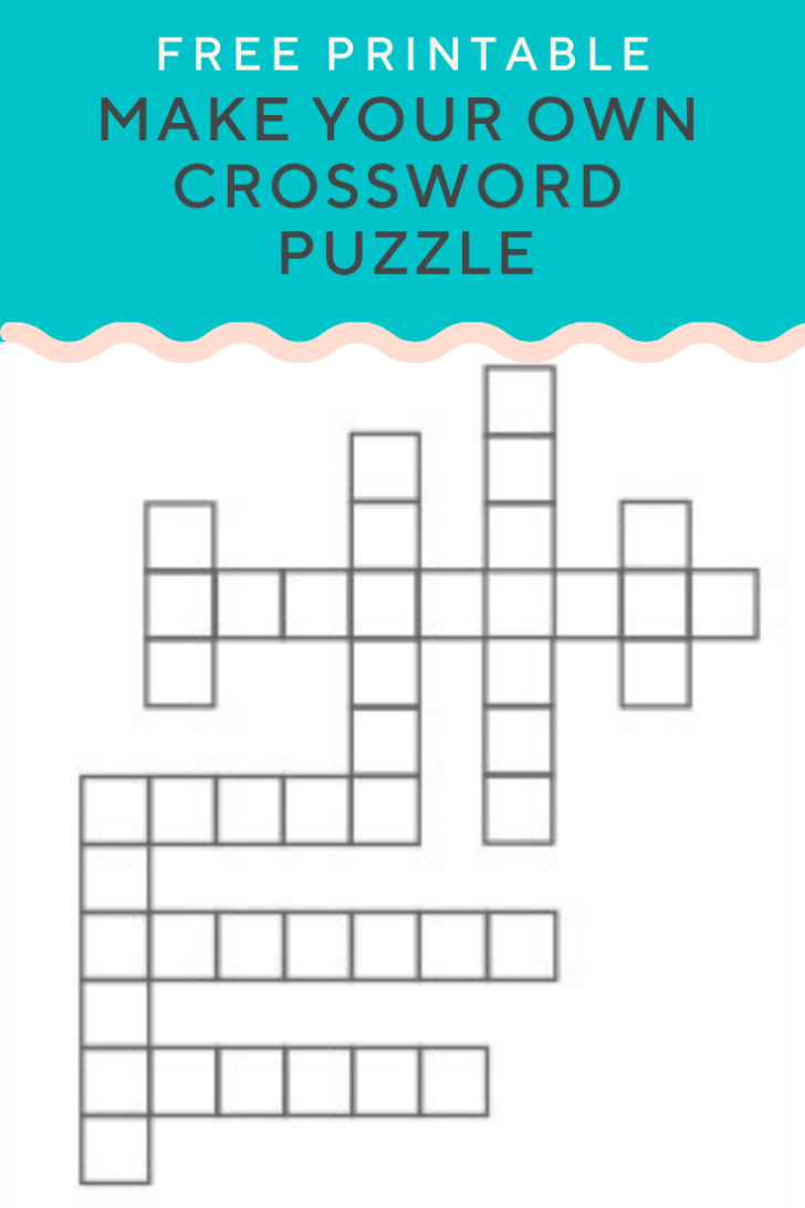 Make Your Own Crossword Puzzle Free Printable With An Answer Key