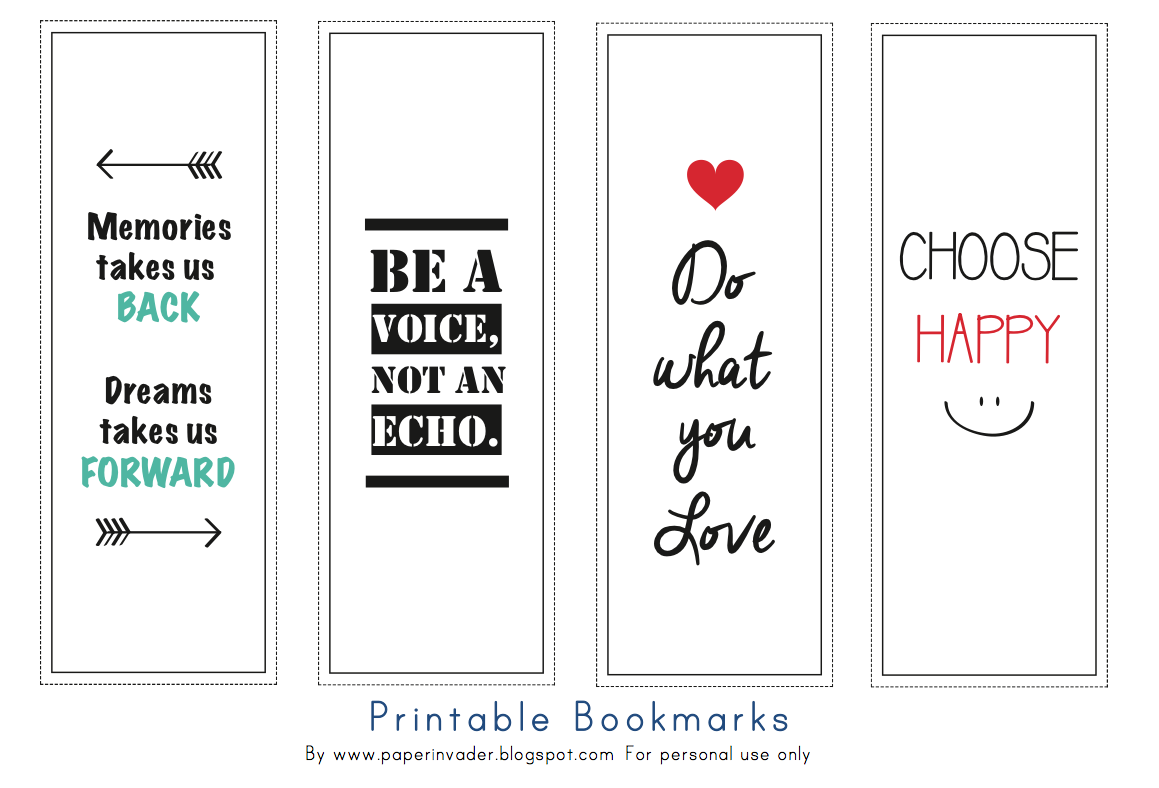 Free Printable Bookmarks Quotes Bookmarks Printable Bookmarks 