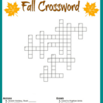 Free Printable Crossword Puzzles For Grade 6 Printable Crossword Puzzles