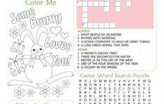 Free Printable Easter Crossword Puzzles For Adults Printable