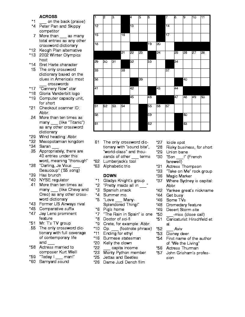 Free Printable Easter Crossword Puzzles For Adults Printable 