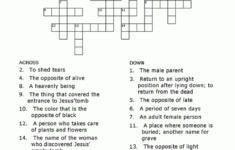 Free Printable Easter Crossword Puzzles For Adults Printable