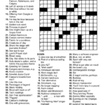 Free Printable Easy Crossword Puzzles With Answers Printable