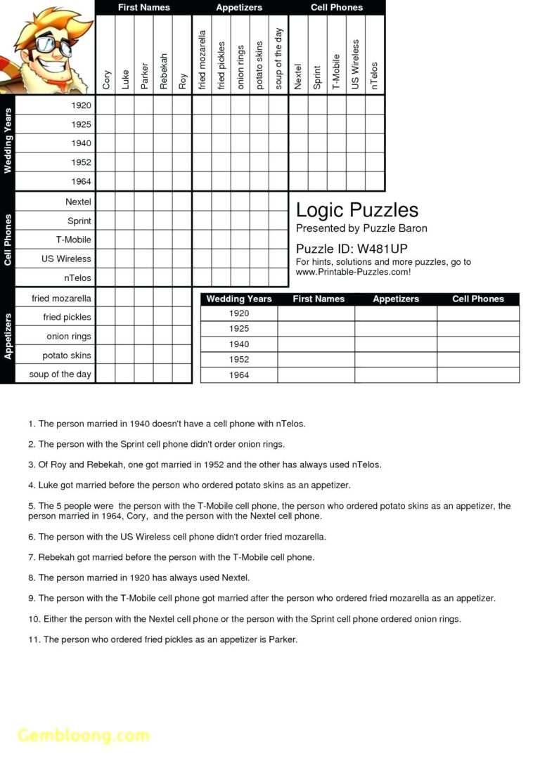 Free Printable Logic Puzzles For Middle School Free Printable Sally Free Printable Logic Puzzles For Middle School Free Printable Sally