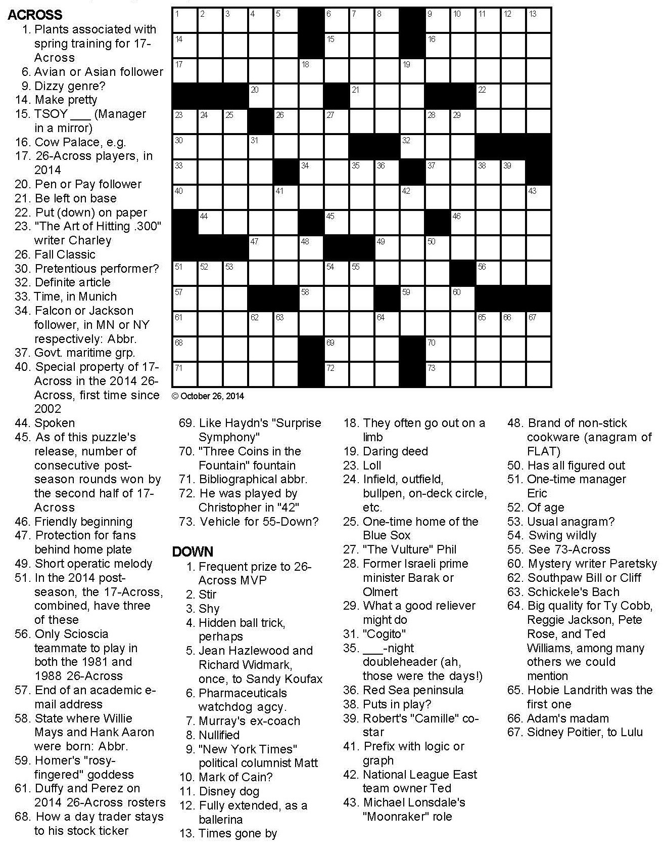 Free Printable Sports Crossword Puzzles Free Printable A To Z