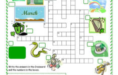 Free Printable St Patrick s Day Crossword Puzzles Printable Crossword
