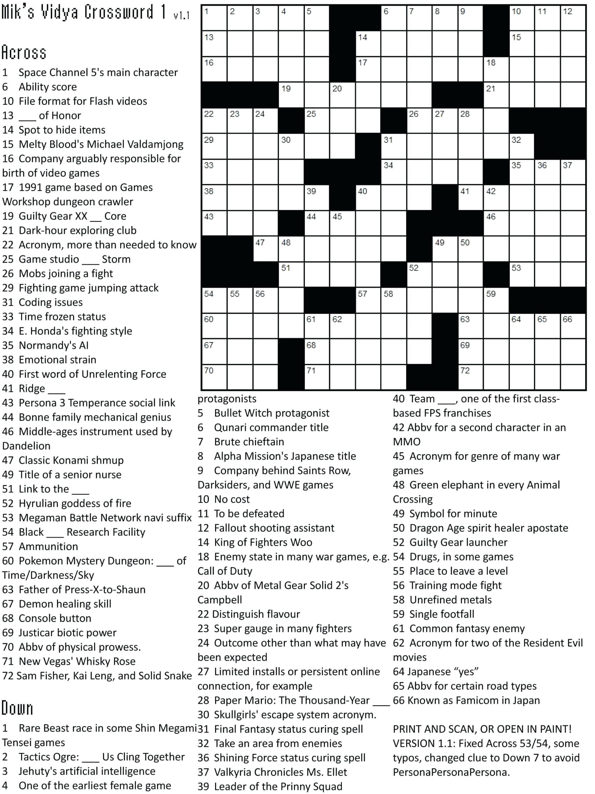 Free Printable Themed Crossword Puzzles Myheartbeats club Free 