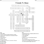 Friends Tv Show Crossword WordMint