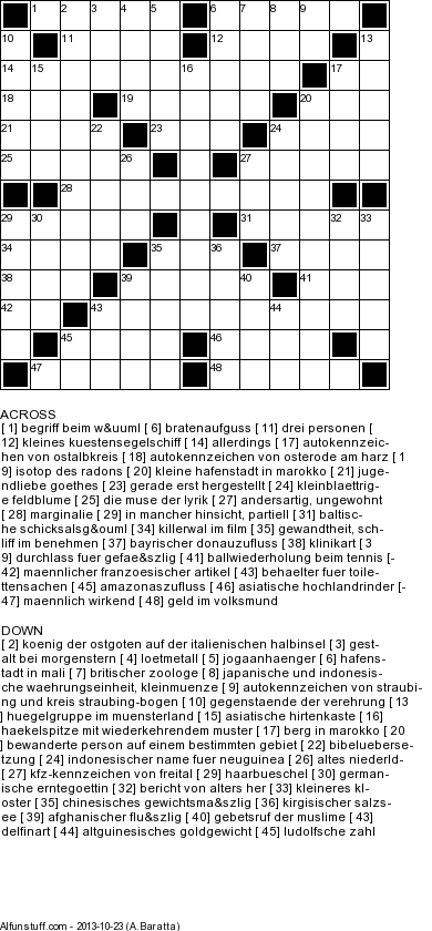 German Crossword Puzzles Printable German Word Games