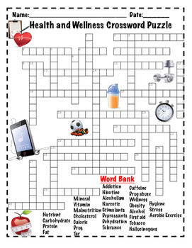 Health And Wellness Crossword Puzzle By Brighteyed For Science TpT