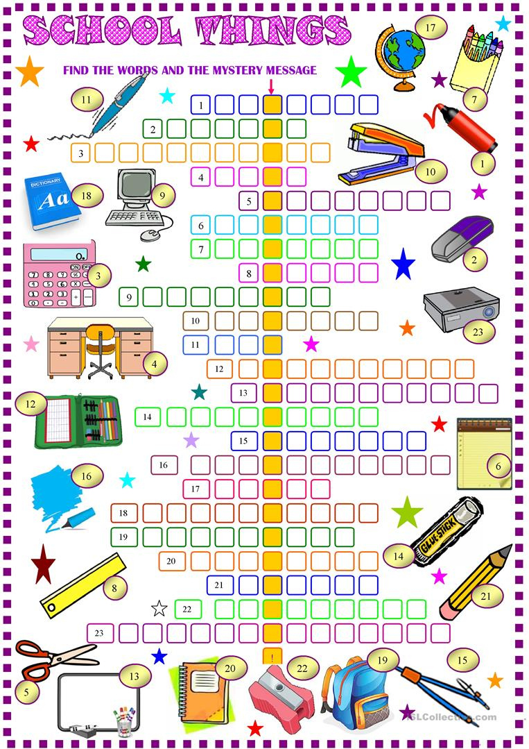 High School English Crossword Puzzles Printable Printable Crossword 