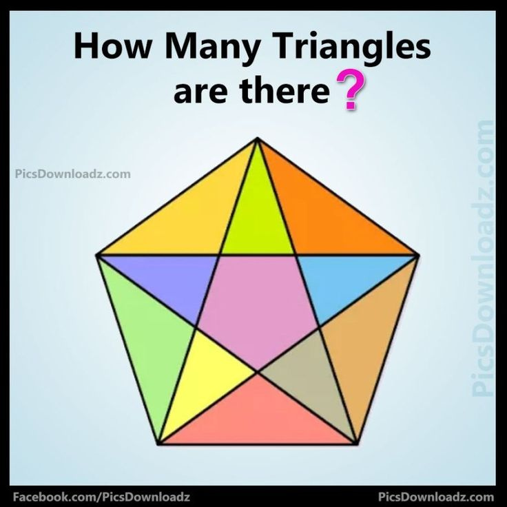 How Many TRIANGLES Are There Math Puzzles With Answer Math Pictures 