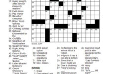 Image Detail For In The Catagory Of Easy Free Printable Crossword