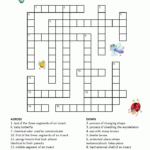Insects Crossword For Kids Word Puzzles For Kids Kids Crossword
