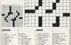 It s About TV Help Fill Out The TV Guide Crossword Puzzle