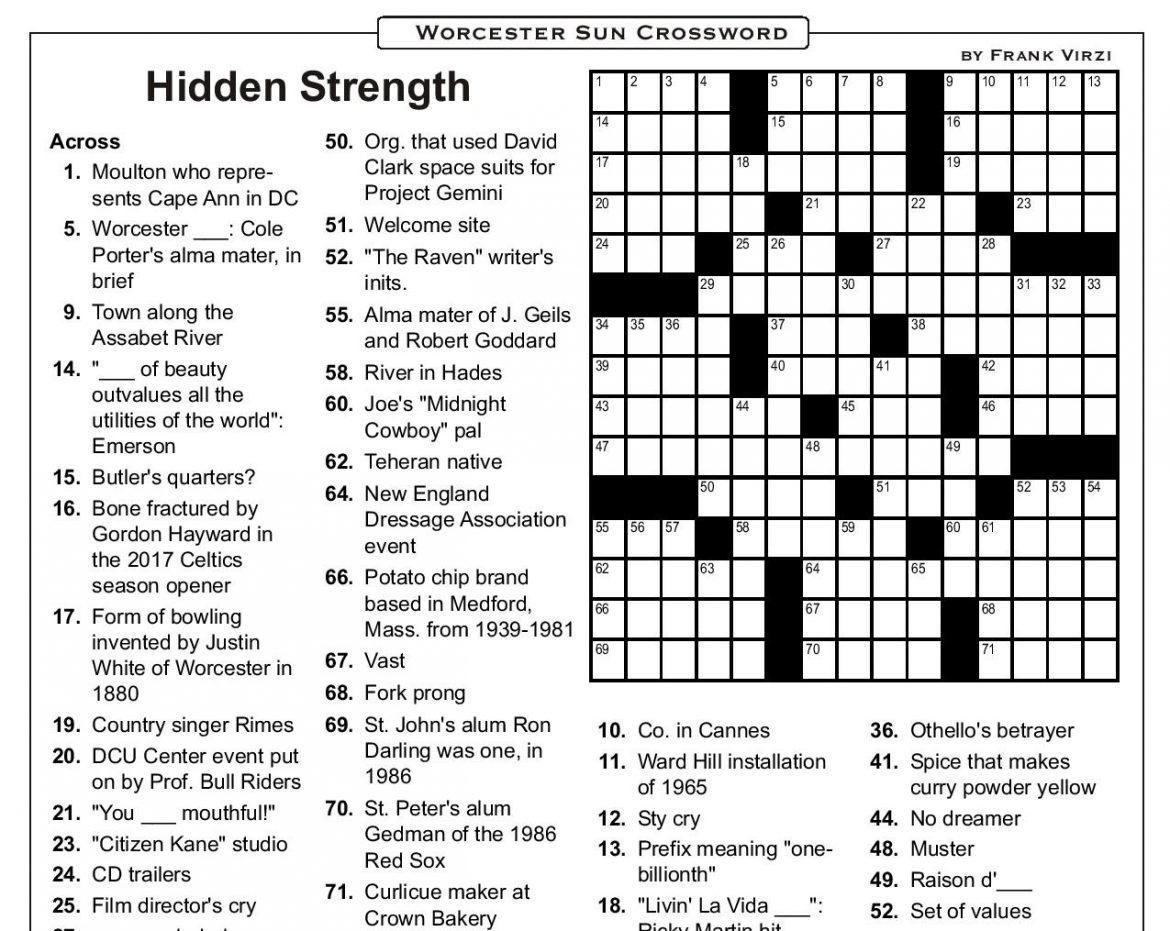 Printable La Times Crossword Puzzles For 2018 Sally Crossword Puzzles