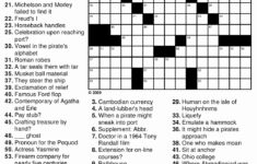 La Times Sunday Crossword Puzzle Printable Printable Crossword Puzzles