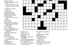 March 2012 Matt Gaffney s Weekly Crossword Contest