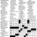 Newsday Crossword Puzzle For Oct 05 2016 By Stanley Newman Creators