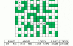 Number Fill In Puzzles Printable Puzzle Fill Ins Printable