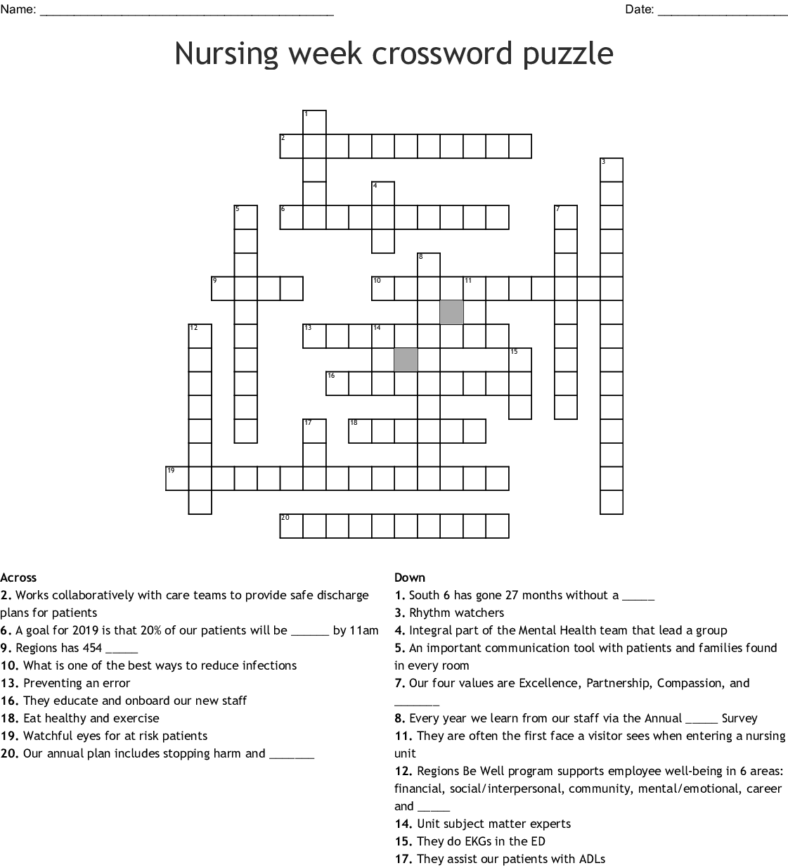 Nursing Crosswords Word Searches Bingo Cards WordMint