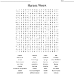 Nursing Word Search Printable Word Search Printable
