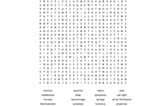 Nursing Word Search Printable Word Search Printable