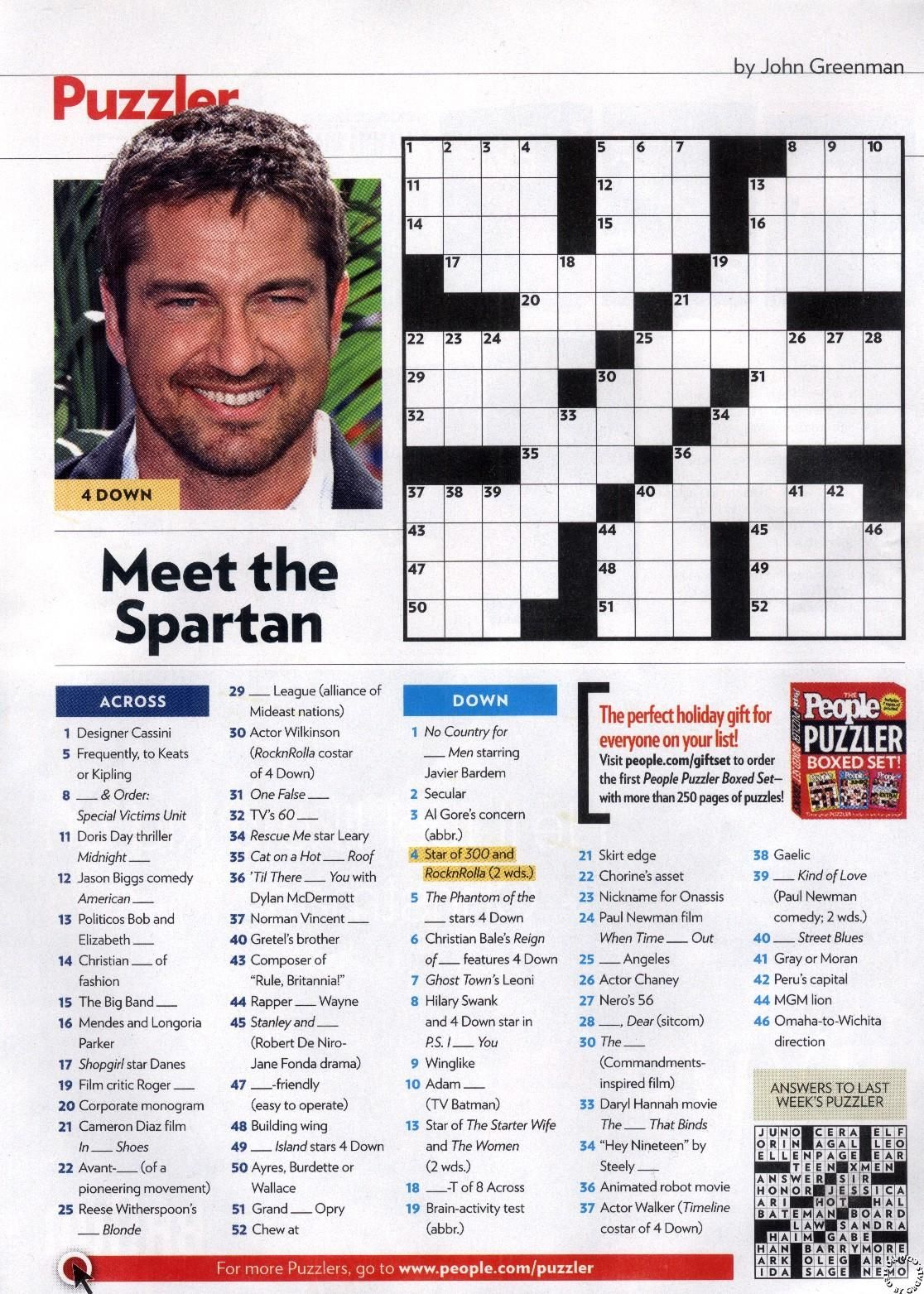 People Magazine Crosswords Printable Crossword Puzzles Crossword 