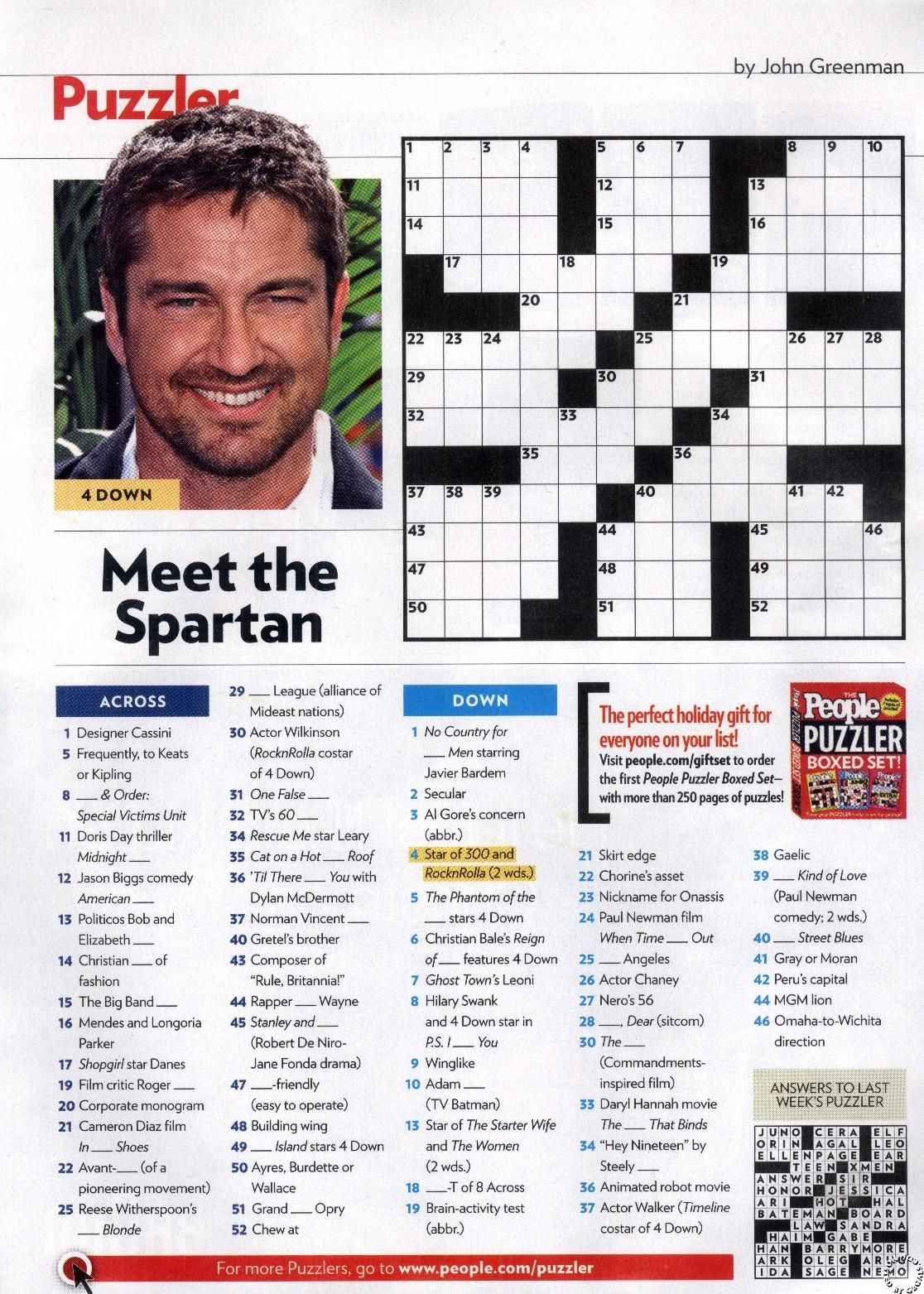 People Magazine Crosswords Printable Crossword Puzzles Crossword