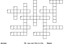 Personal Hygiene Crossword WordMint
