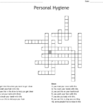 Personal Hygiene Crossword WordMint