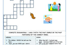 Phrasal Verbs Crossword Puzzle Worksheet Free Esl Printable