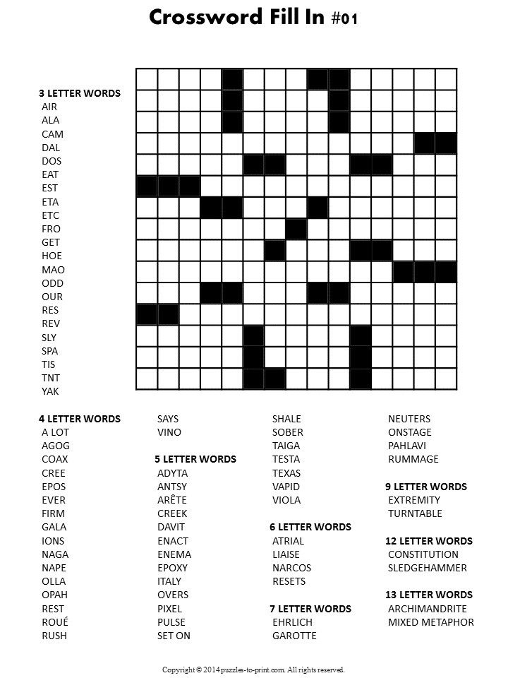 Pin On Printable Account Statement Templates Sally Crossword Puzzles