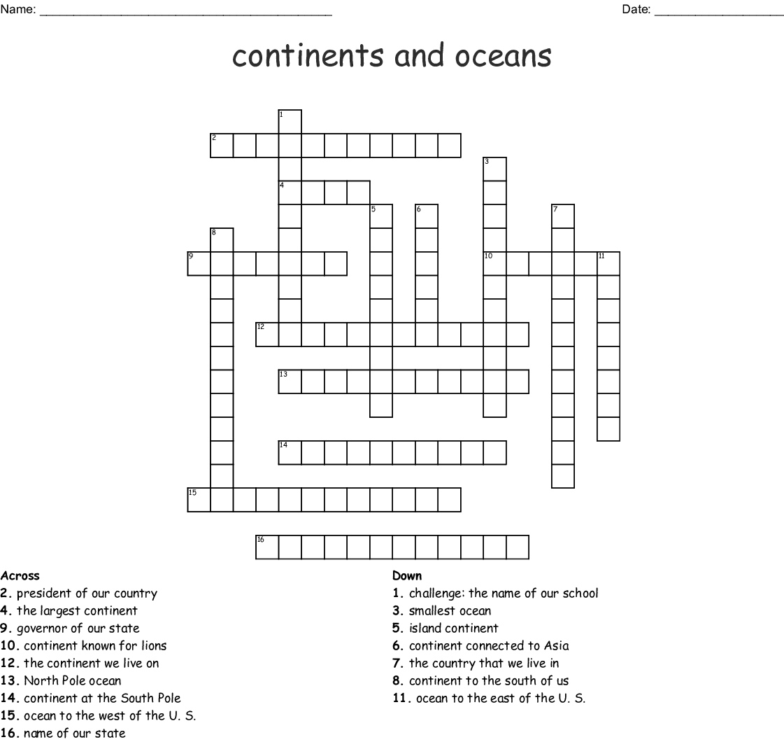 Planets Crossword Puzzle Worksheet Pics About Space Fun Science