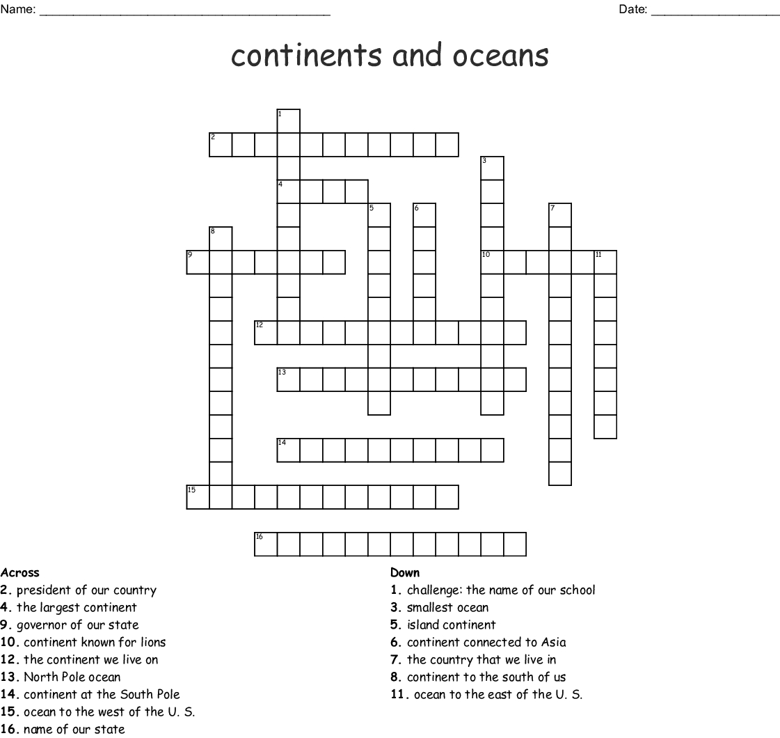 Planets Crossword Puzzle Worksheet Pics About Space Fun Science 